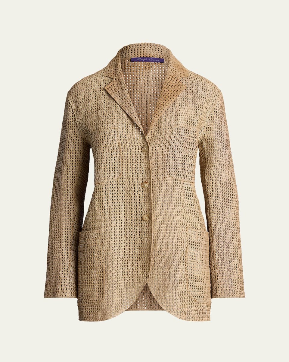 Lydia Woven Lambskin Jacket